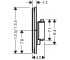 Внешняя часть смесителя  SHOWER SELECT COMFORT Q 15588000:Чертеж 