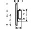 Внешняя часть смесителя  SHOWER SELECT COMFORT Q 15589000:Чертеж 