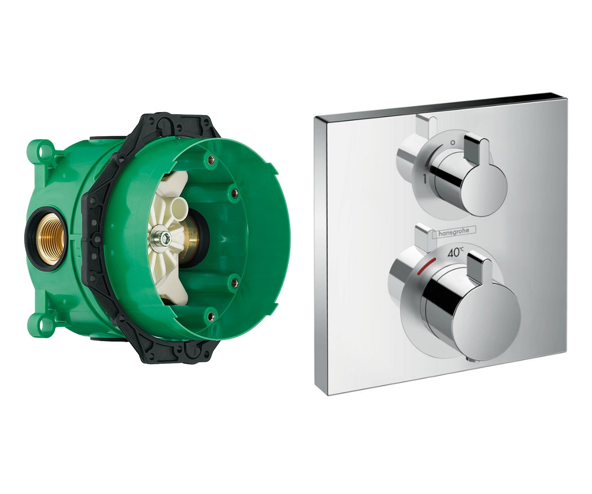 Термостат на два споживача ECOTAT HANSGROHE ECOSTAT S 15714000+01800180 15714000+01800180