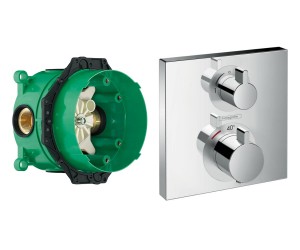 Термостат на два споживача ECOTAT HANSGROHE ECOSTAT S 15714000+01800180
