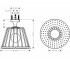 Верхний душ  LAMPSHOWER 26032000:Чертеж 