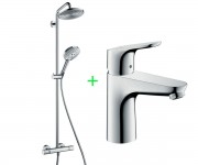 Набор для душа 2 в 1 HANSGROHE RAINDANCE SELECT S 27115000+31607000