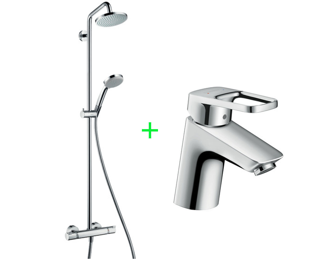 Душовий набір 2 в 1 HANSGROHE  27135000+71150000 27135000+71150000
