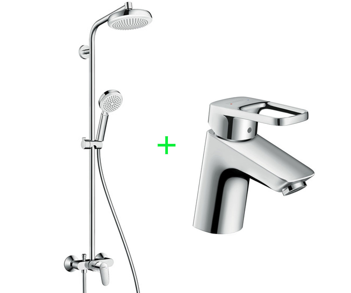 Набір для душа 2 в 1 HANSGROHE  27266400+71150000 27266400+71150000