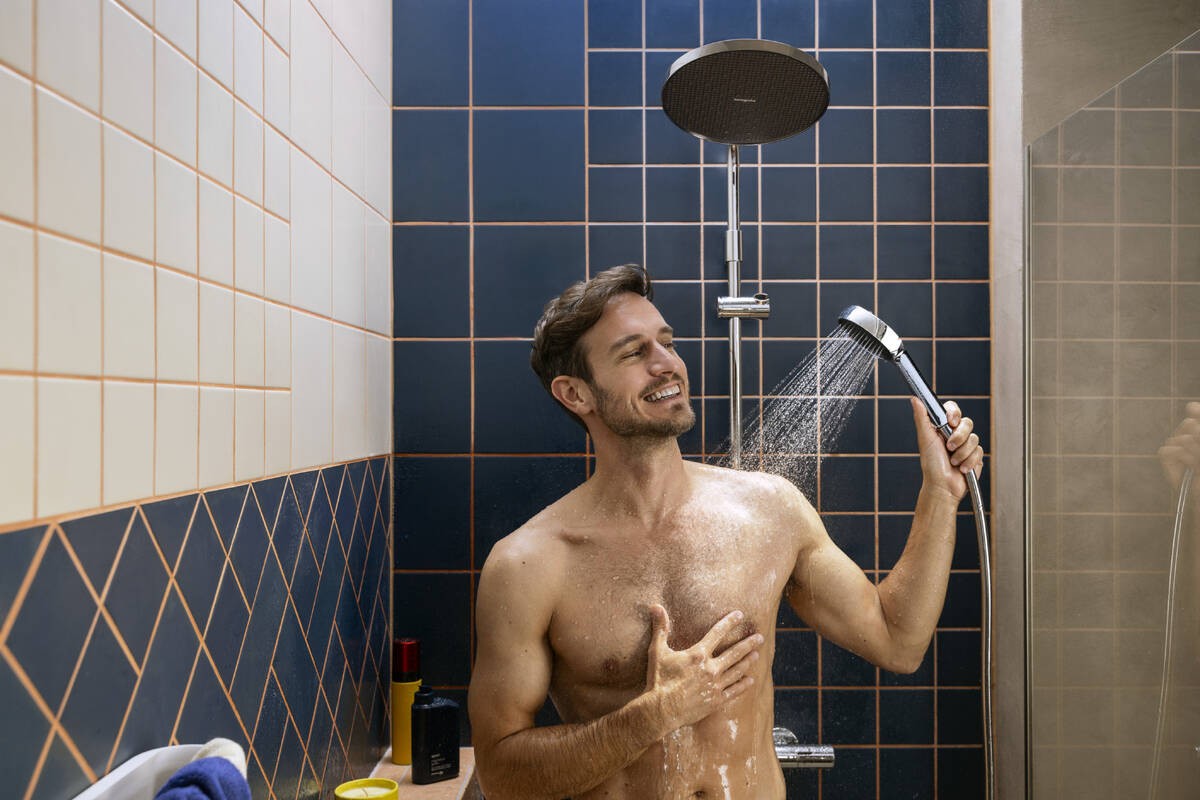 ACTIVERA S 240 1jet EcoSmart Showerpipe душова система з термостатом, хром  28078000:Фото 5