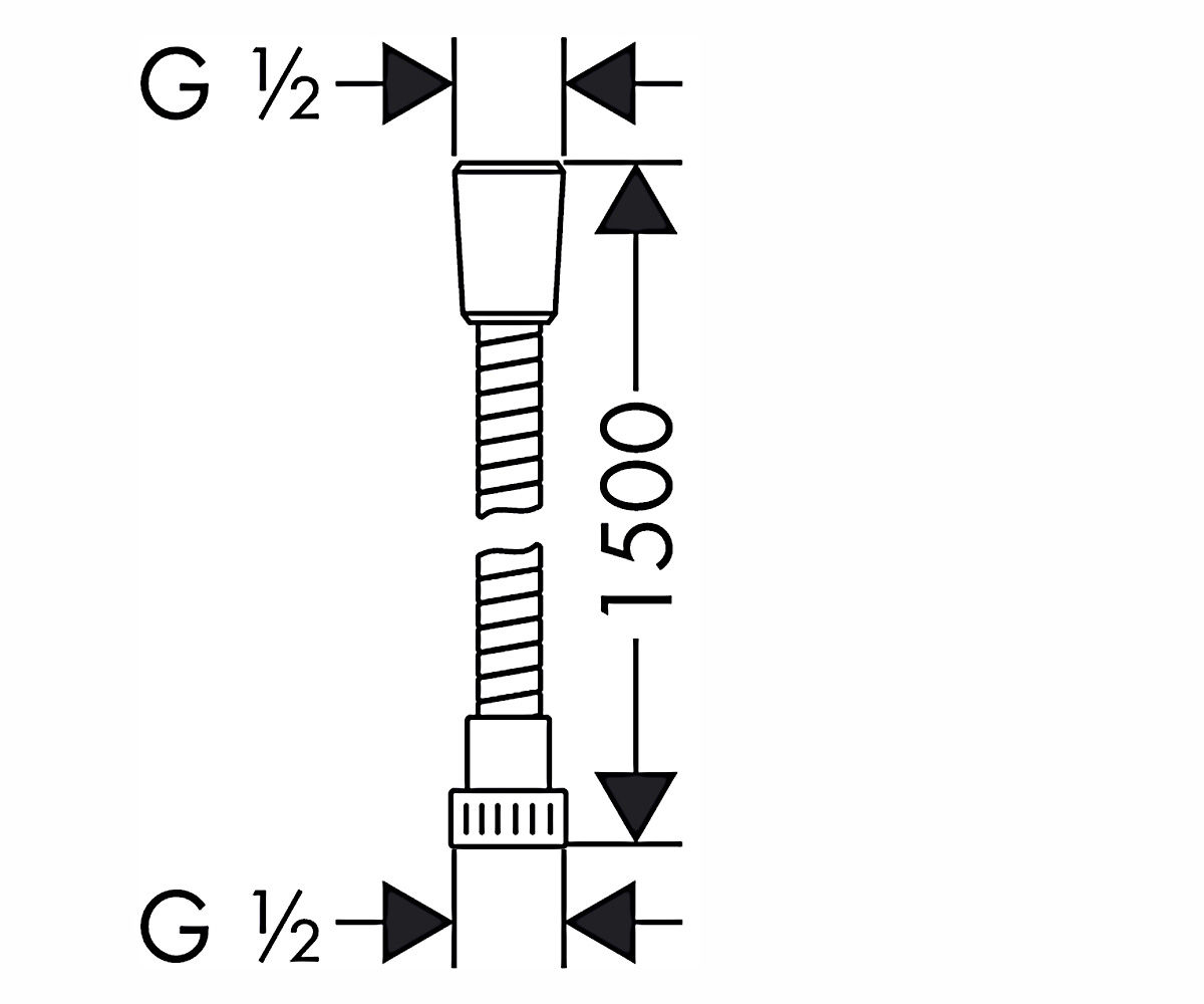Шланг душевой  METALFLEX C 28263000:Чертеж 