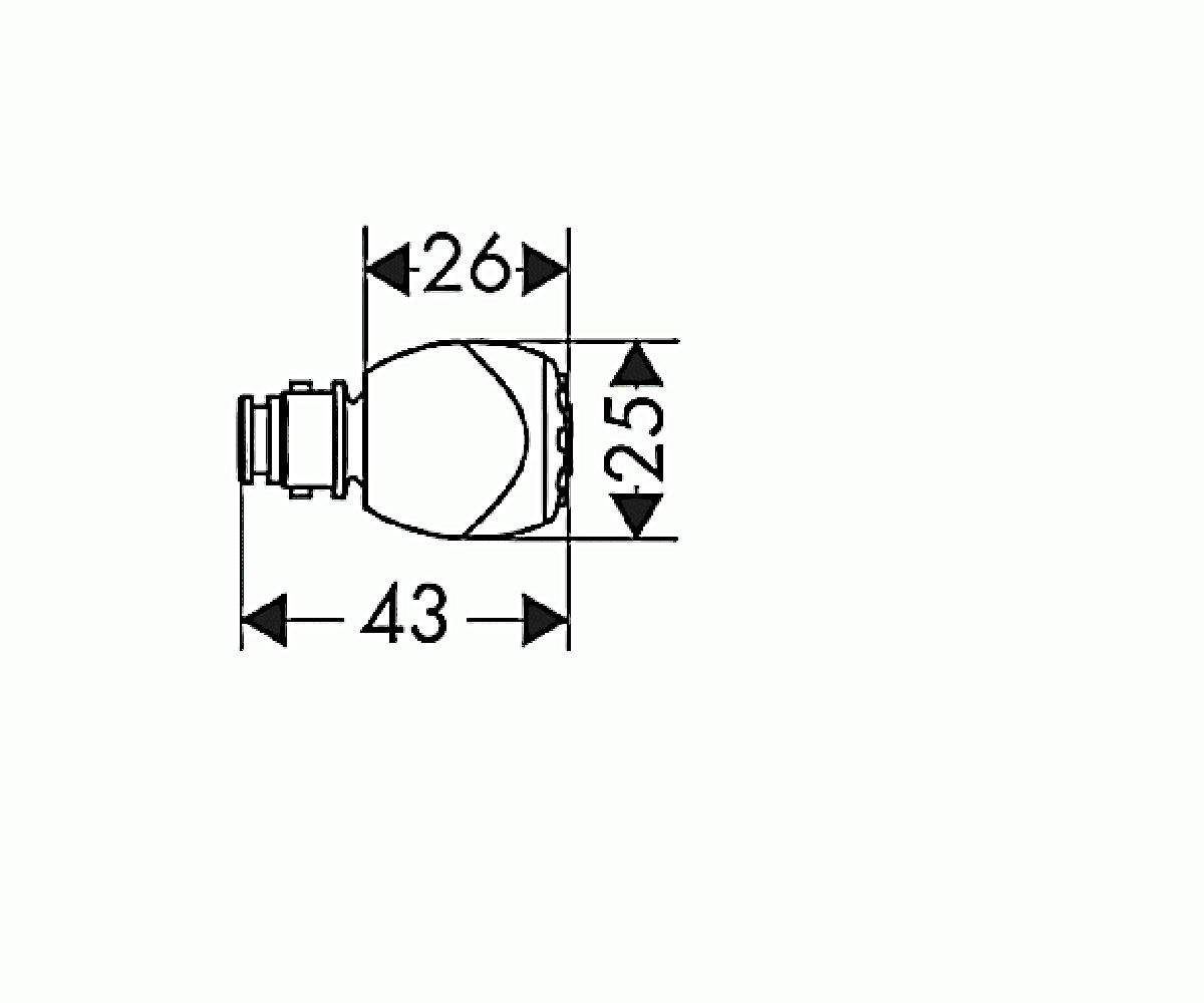 Боковая форсунка  PHARO 28409000:Чертеж 