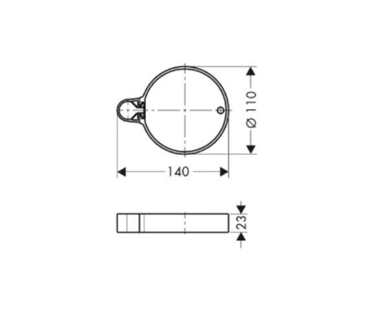 Мыльница  CROMA CASSETTA 28678000:Чертеж 
