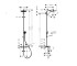 ACTIVERA S 240 1jet EcoSmart Showerpipe душова система з термостатом для ванни, чорний матовий  28871670:Чертеж 