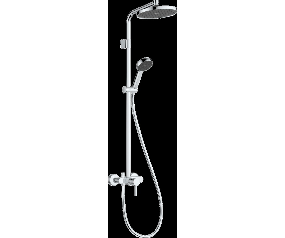 ACTIVERA S 240 1jet EcoSmart Showerpipe душова система зі змішувачем, хром HANSGROHE  28875000 28875000
