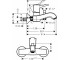 Настенный смеситель для ванны  METROPOL CLASSIC 31340090:Чертеж 