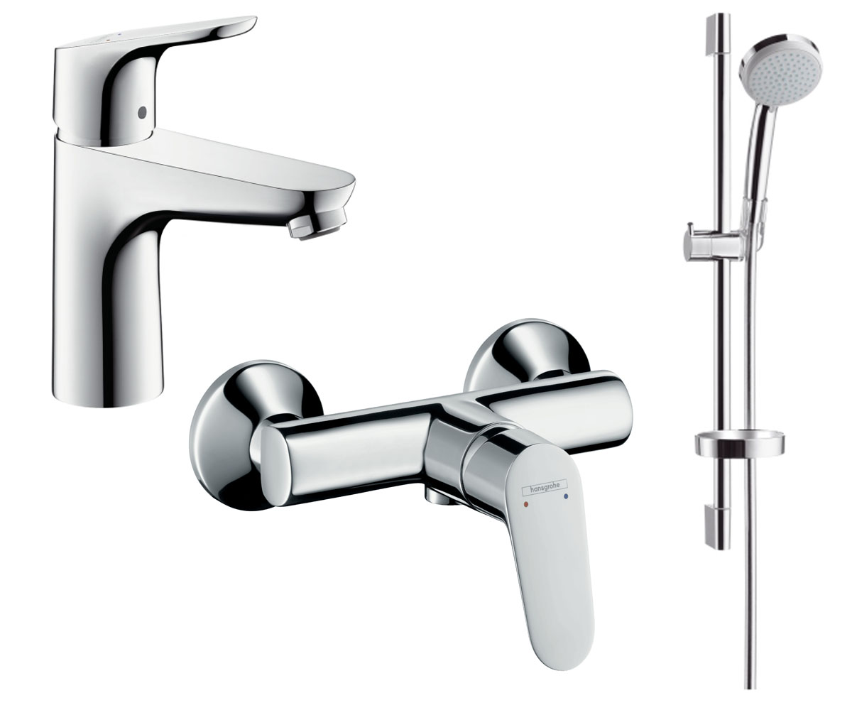 Набір змішувачів HANSGROHE FOCUS 31607000+31960000+27772000 31607000+31960000+27772000