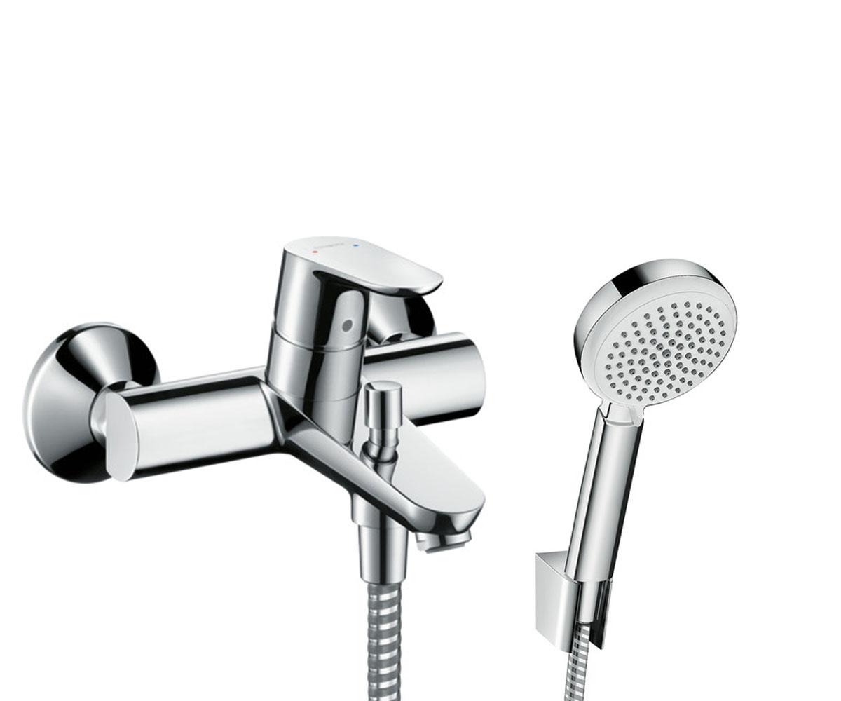 Смеситель для ванны с душевым набором HANSGROHE FOCUS E2 31940000+266664000 31940000+266664000