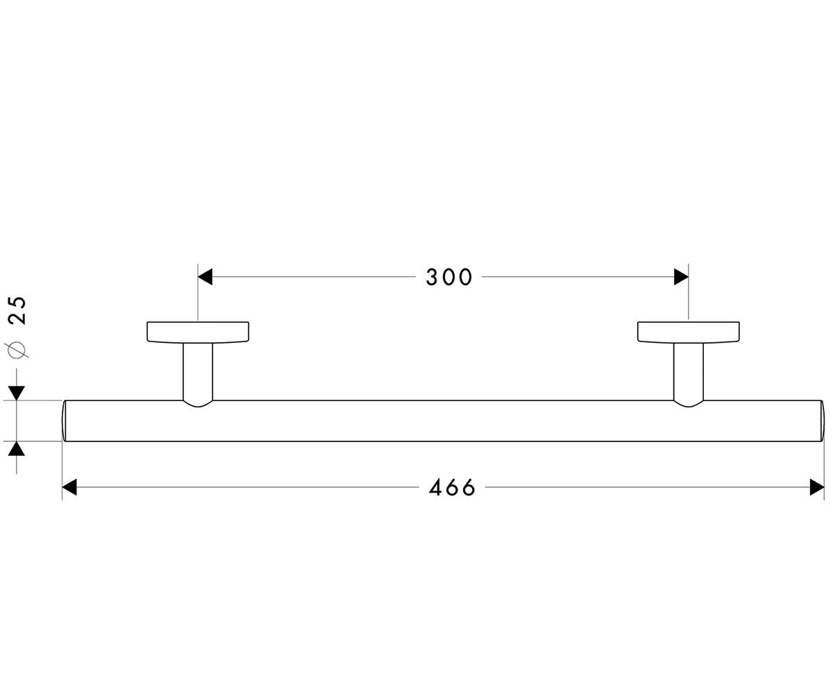 Поручень  LOGIS 40513000:Чертеж 