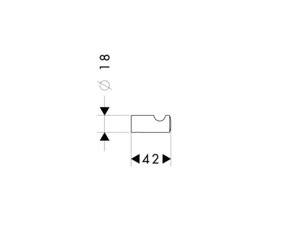Крючок  LOGIS CLASSIC 41611000:Чертеж 