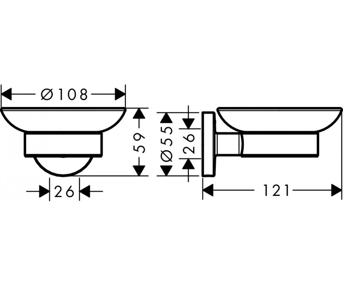 Мыльница  LOGIS 41715000:Чертеж 