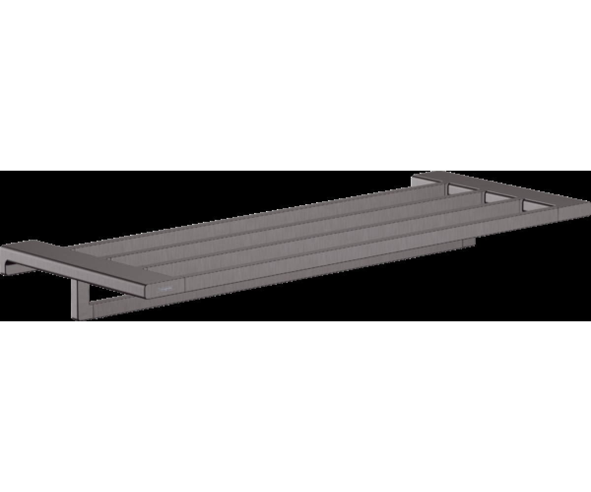Полиця для рушників ADDSTORIS, білий чорний колір хром HANSGROHE ADDSTORIS 41751340 41751340