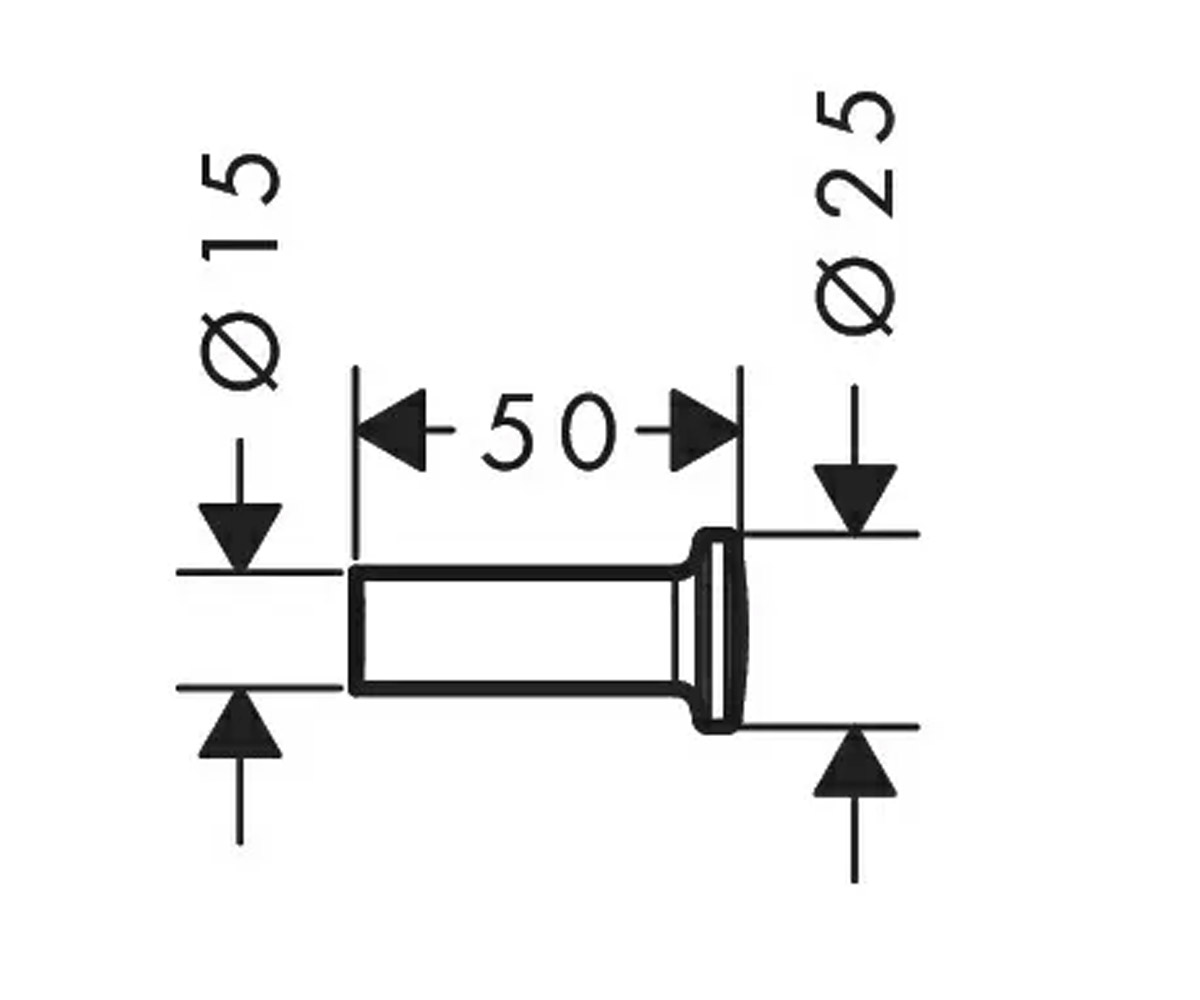 Одинарный крючок  UNIVERSAL CIRCULAR 42811000:Чертеж 