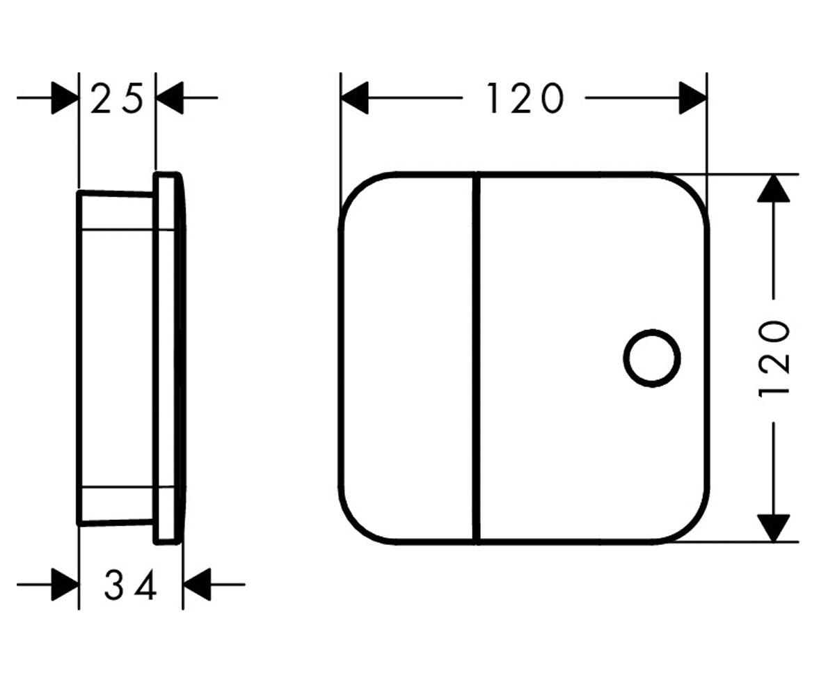 Запорный вентиль  ONE ONE 45771000:Чертеж 