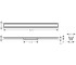 Горизонтальный душевой канал  RAINDRAIN ORIGINAL 56198800:Чертеж 
