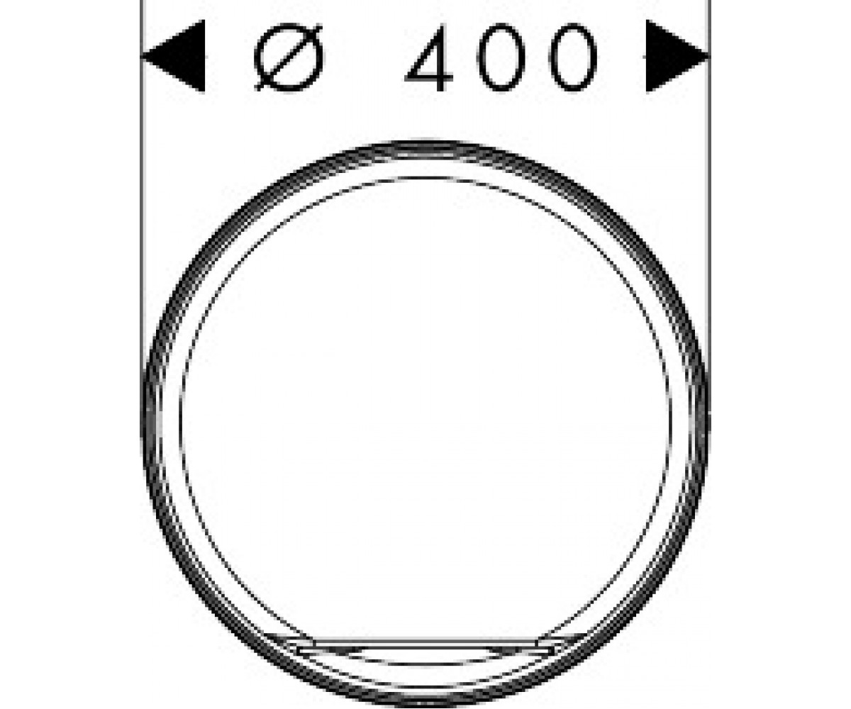 XUNIVA EVO S умивальник 40*40см без отв, без переливу, чорний матовий  60323670:Чертеж 
