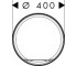 XUNIVA EVO S умивальник 40*40см без отв, без переливу, чорний матовий  60323670:Чертеж 