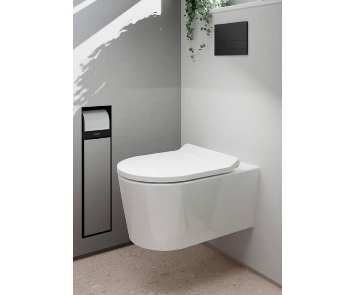 ELU PURA S унітаз підвісний 54*36,6см AquaHelix Flush, в комплекті з сидінням Slim з функцією SoftClose and QuickRelease  603444