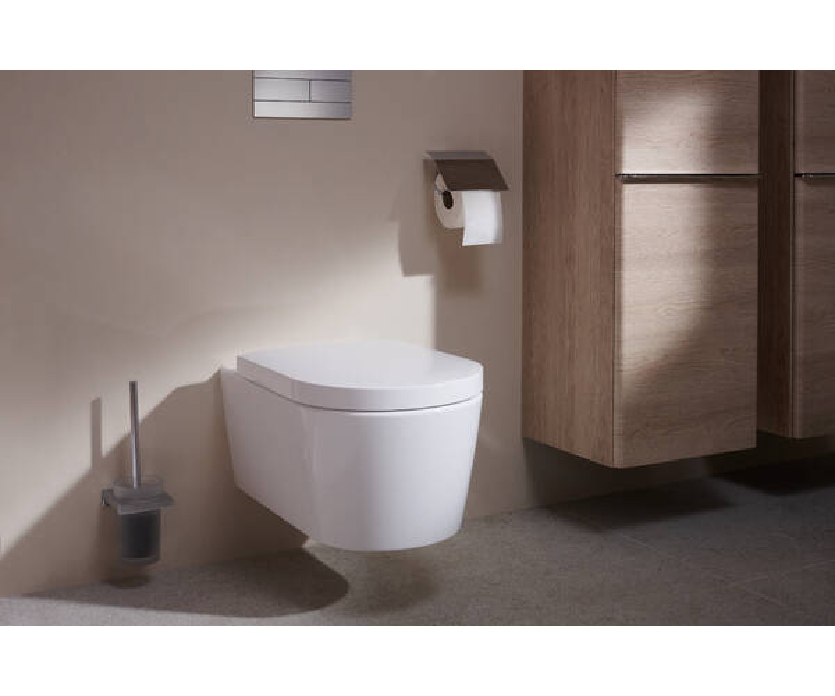 ELU PURA S унітаз підвісний 54*36,6см AquaHelix Flush, в комплекті з сидінням Slim з функцією SoftClose and QuickRelease  603444