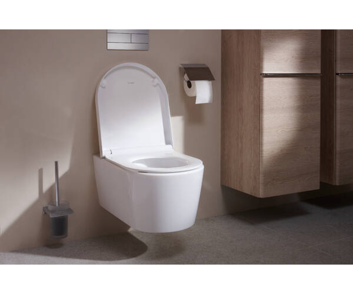 ELU PURA S унітаз підвісний 54*36,6см AquaHelix Flush, в комплекті з сидінням Slim з функцією SoftClose and QuickRelease  603444