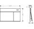 IFRAME ELEMENT E змивна клавіша, шліфованна бронза  66003140:Чертеж 