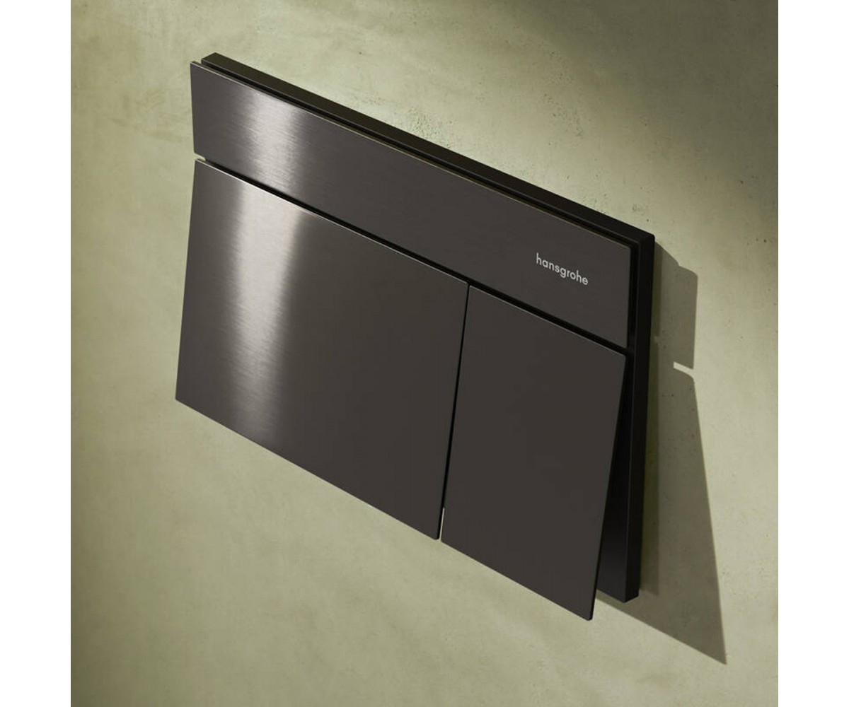 66003340 HG Змивна клавіша  iFrame Element E, brushed black chrome (1 сорт) HANSGROHE  66003340 66003340