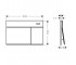66003670 HG змивна клавіша iFrame Element E, matt black (1 сорт)  66003670:Чертеж 