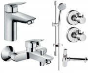 Комплект змішувачів 5 в 1 HANSGROHE LOGIS 100 711714511