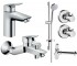 Комплект змішувачів 5 в 1 HANSGROHE LOGIS 100 711714511 711714511