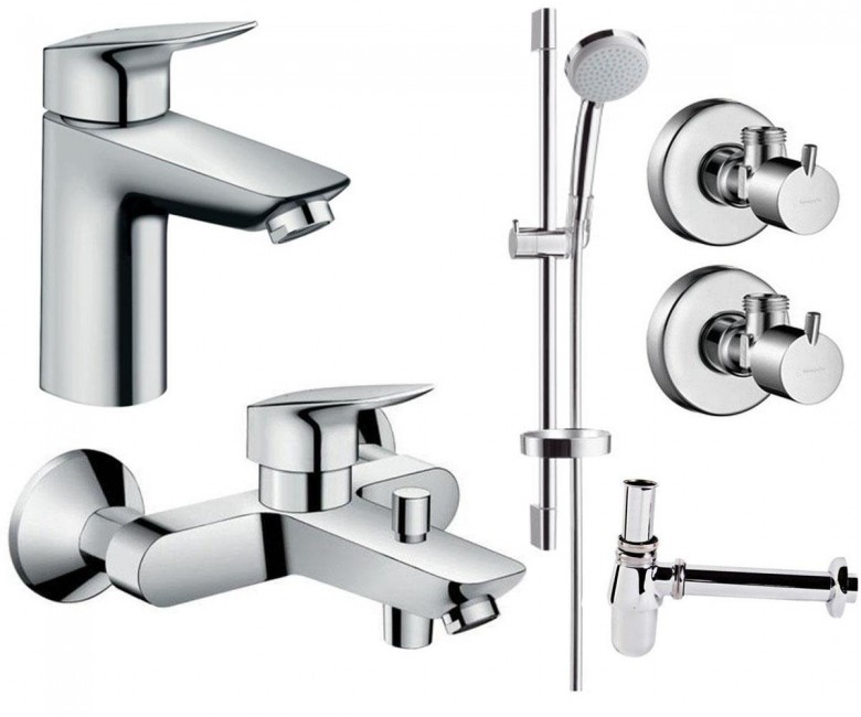 Комплект змішувачів 5 в 1 HANSGROHE LOGIS 100 711714511 711714511
