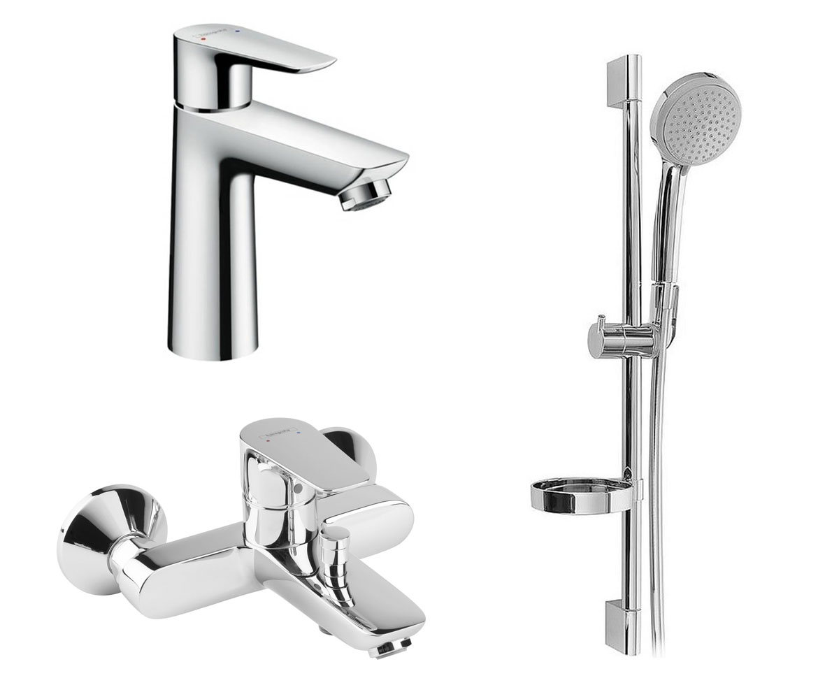 Набір змішувачів для ванни HANSGROHE TALIS E 71710000+71740000+27772000 71710000+71740000+27772000