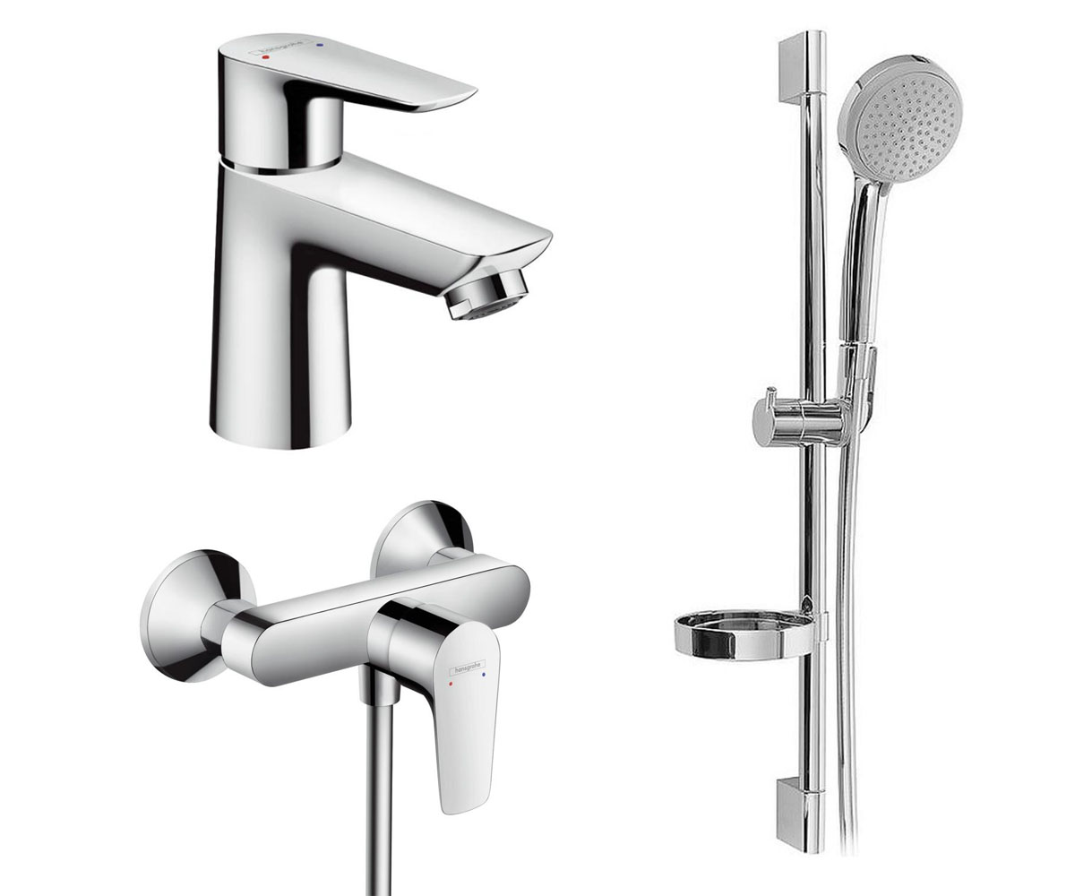 Набір змішувачів 3 в 1 HANSGROHE TALIS E 71710000+71760000+27772000 71710000+71760000+27772000