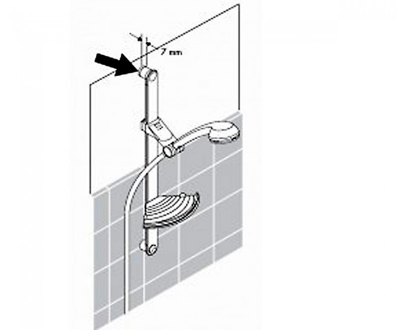 Прокладка для кріплення стрижня до плитки HANSGROHE  98992000 98992000