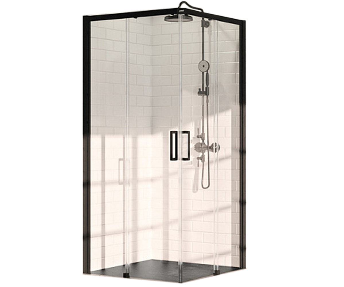 Кабіна квадратна 90х90 см HUPPE CLASSICS 2 BLACK C25002.123.321 C25002.123.321