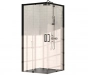 Кабинка квадратная 100х100 см HUPPE CLASSICS 2 BLACK C25003.123.321