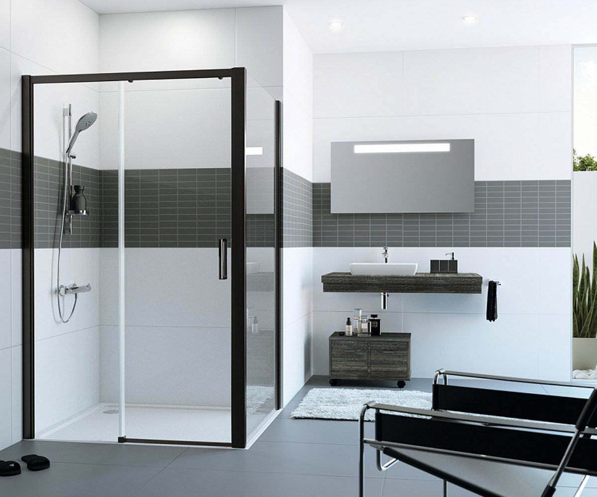 Левосторонняя дверь 120 см  CLASSICS 2 BLACK C25309.123.321:Фото 1