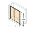 Левосторонняя дверь 140 см  CLASSICS 2 BLACK C25311.123.321:Чертеж 