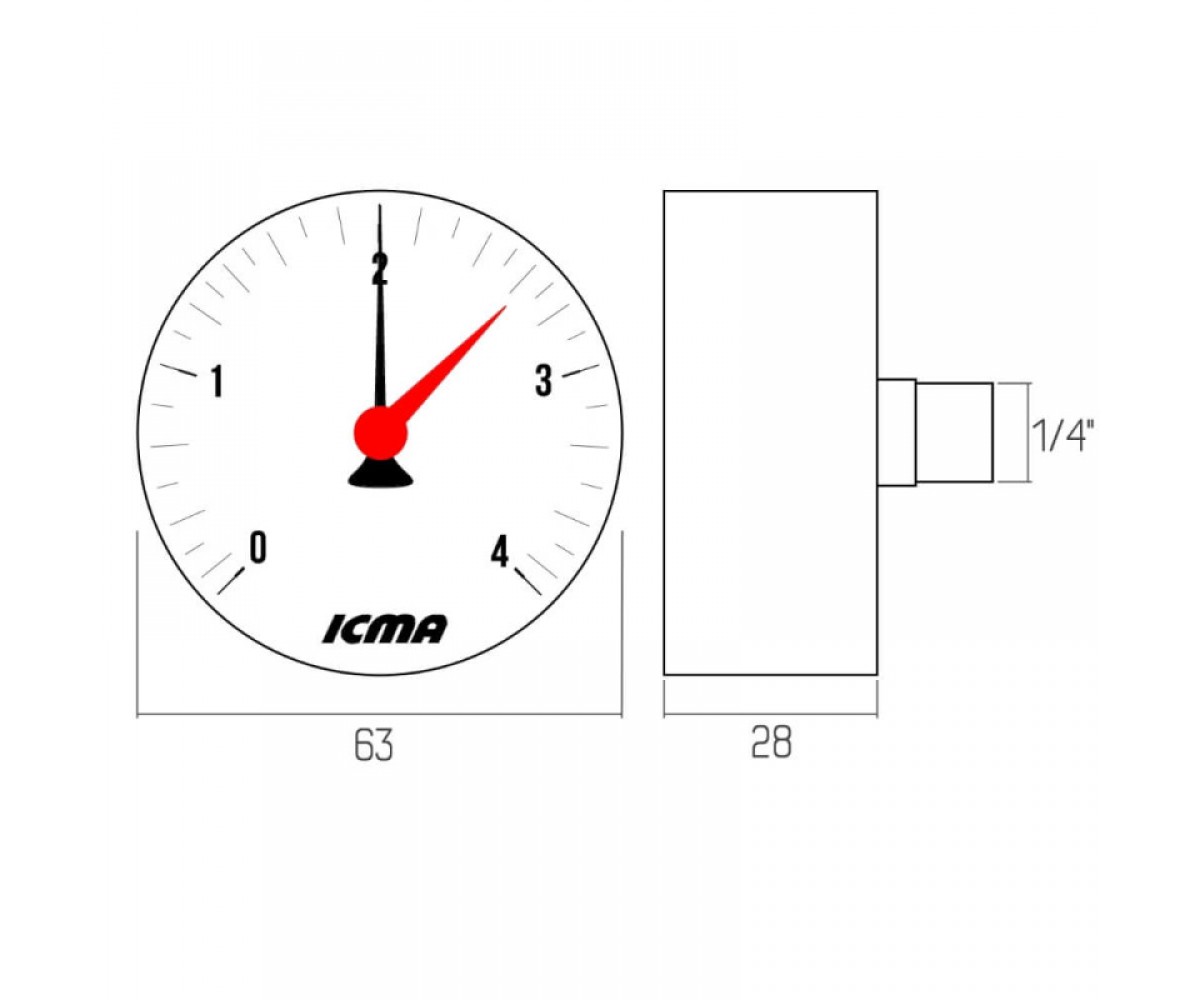 Манометр ICMA  243 243