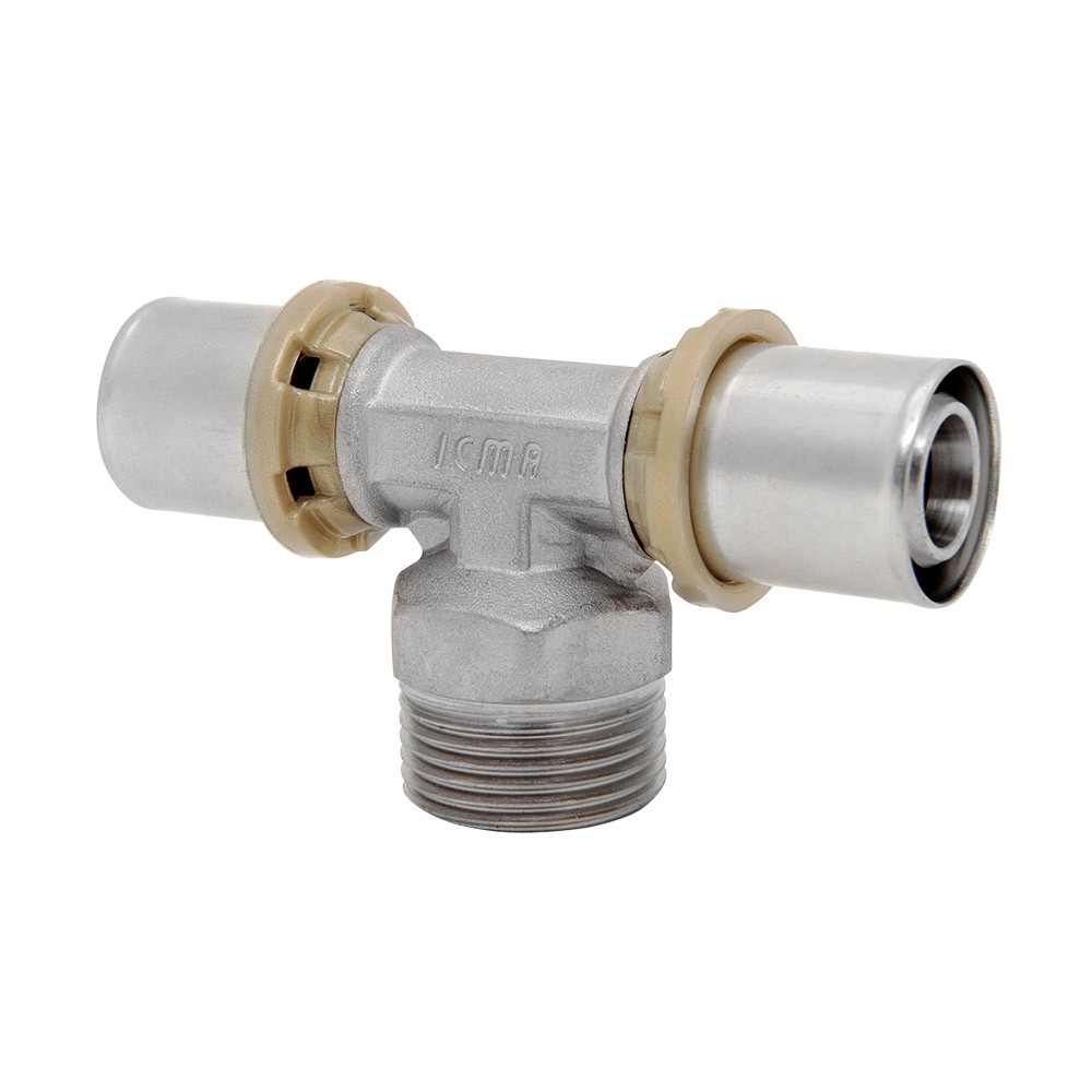 Тройной пресс-фитинг 1/2 - 16х2 ICMA  81407ADGH06 81407ADGH06