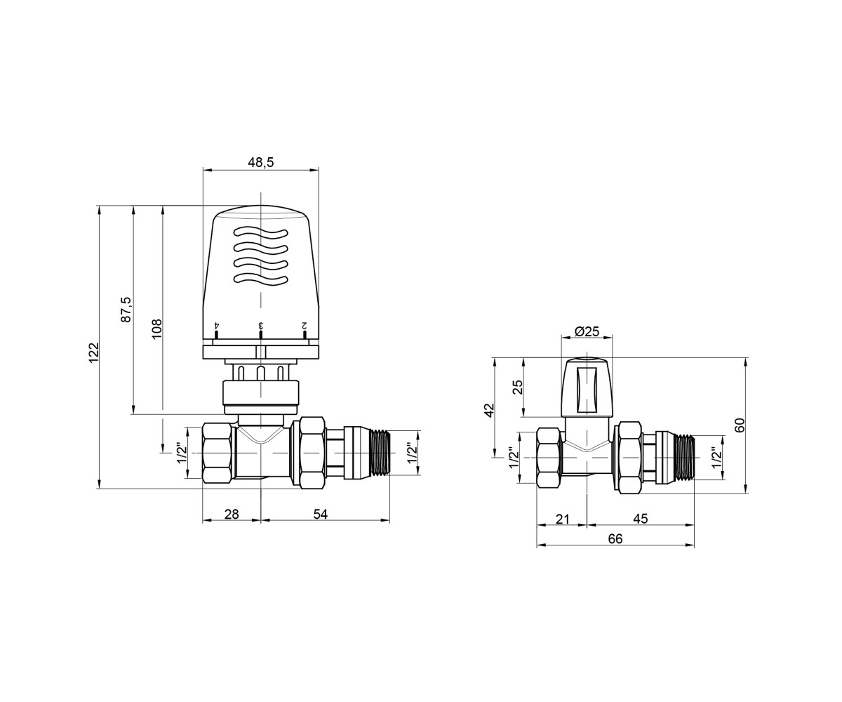 Термокомплект Icma 1/2 с антипротечкой прямой №KIT_1100+775-940+815-940  82KITHAD061100:Чертеж 