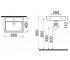 Раковина прямоугольная 60 см  HALLEY 3201-0455-1101:Чертеж 