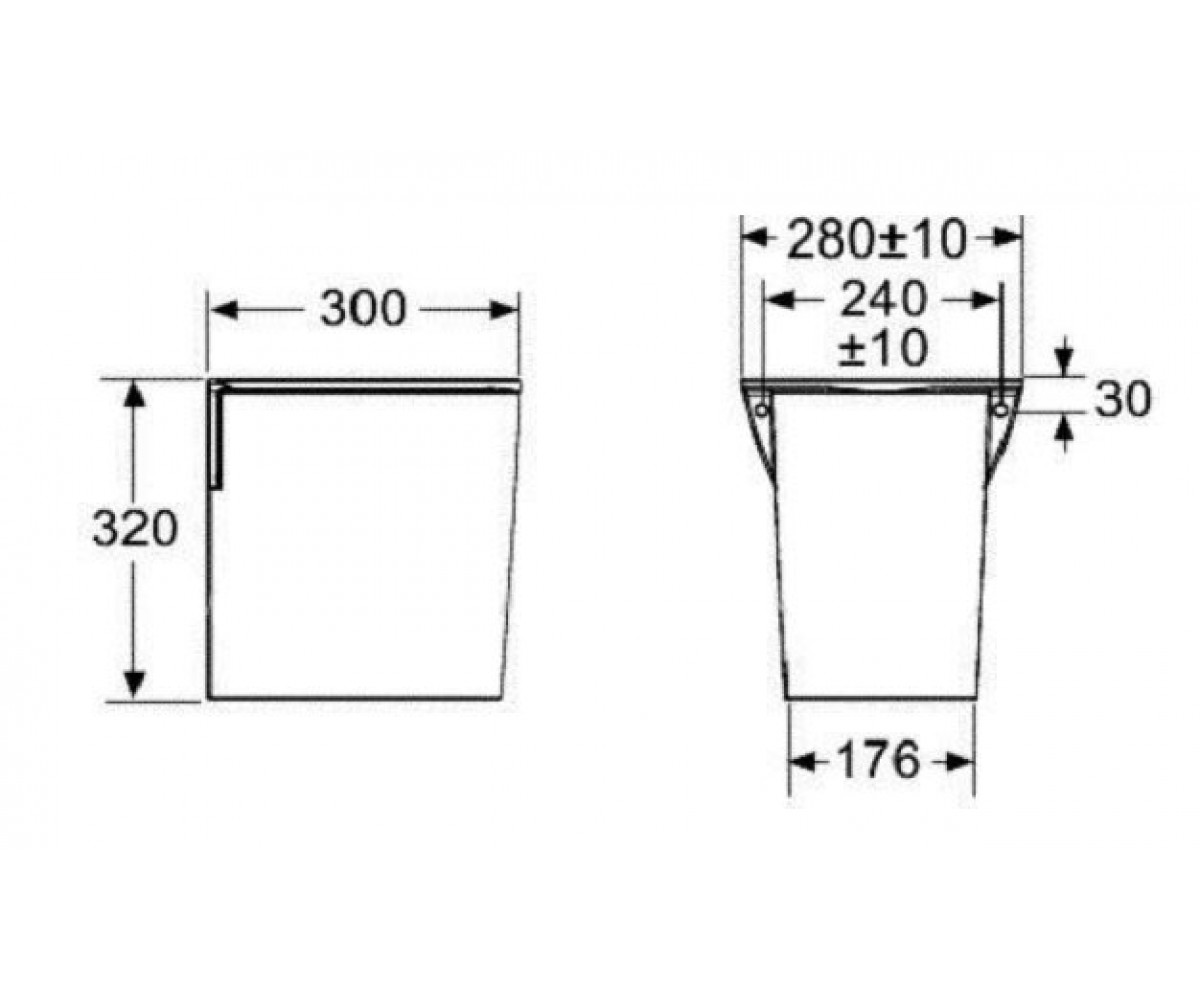 Полупьедестал  MOSAIK 5106601:Чертеж 