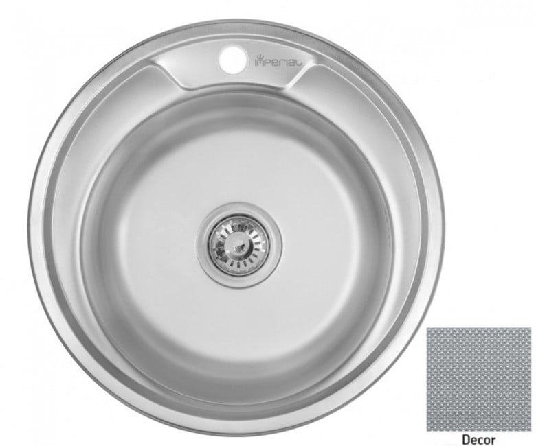 Кругла мийка IMPERIAL  490-A 0.8 DECOR 180 490-A 0.8 DECOR 180