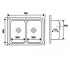 Двойная мойка  5080 0.8 DECOR 2X 180:Чертеж 