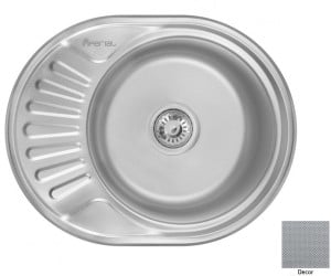 Овальна сталева мийка IMPERIAL  6044 0.6 DECOR 160